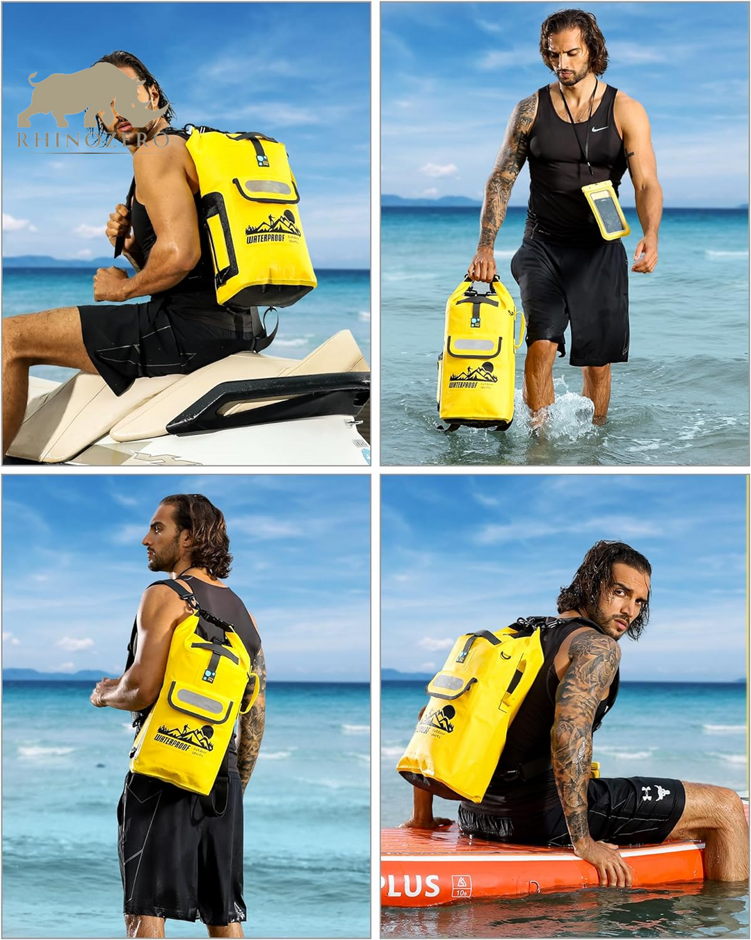 Waterproof Dry Bag Backpack - Floating Design Available in 20L, 30L, and 40L for Men - Ideal for Kayaking and Outdoor Activities