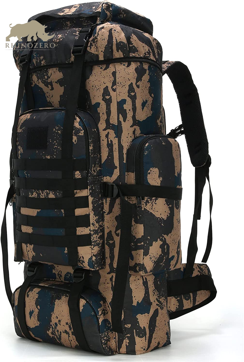 Men's 70L/100L Military Rucksack - Molle 3-Day Assault Pack for Hiking and Camping