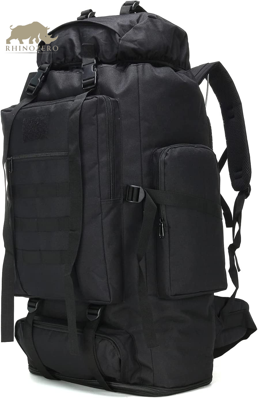 Men's 70L/100L Military Rucksack - Molle 3-Day Assault Pack for Hiking and Camping