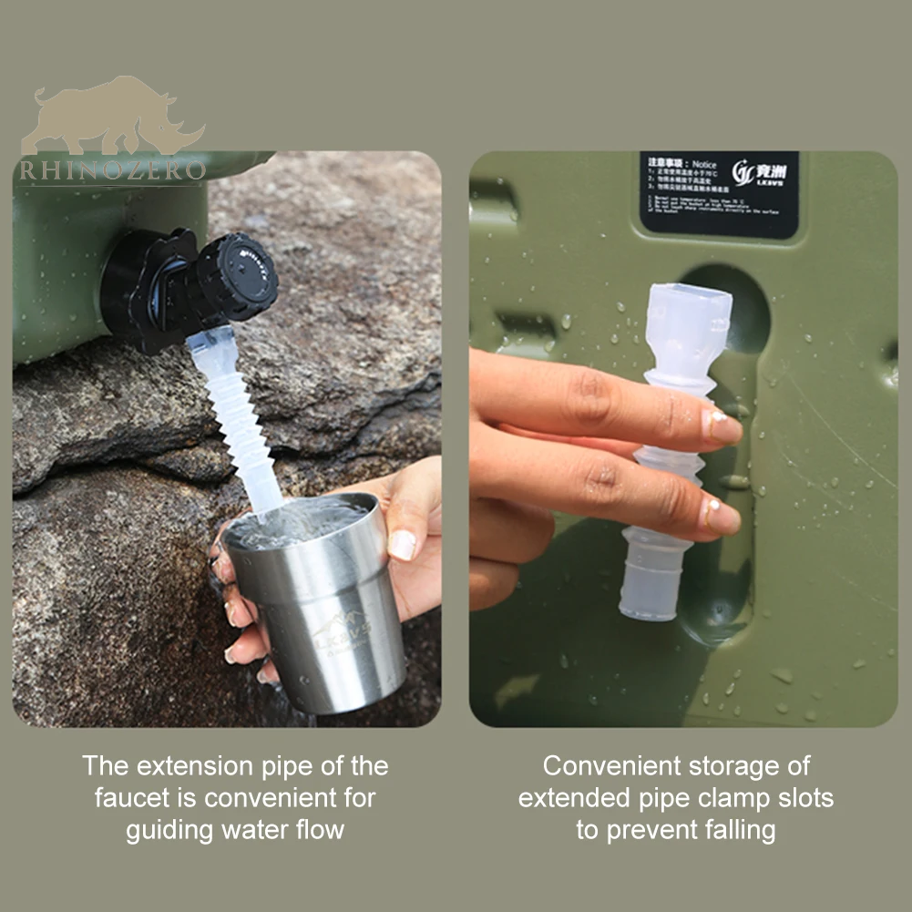 Large Capacity Portable Camping Water Dispenser with Faucet - Ideal Outdoor Water Carrier Tank