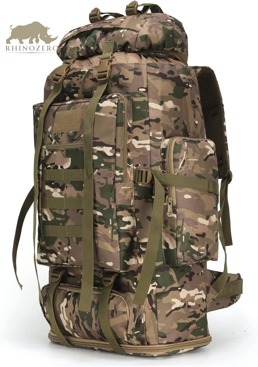 Men's 70L/100L Military Rucksack - Molle 3-Day Assault Pack for Hiking and Camping