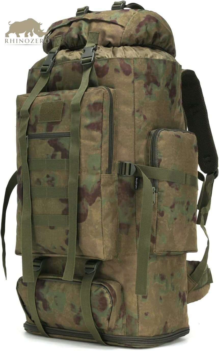 Men's 70L/100L Military Rucksack - Molle 3-Day Assault Pack for Hiking and Camping