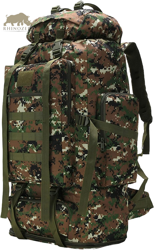 Men's 70L/100L Military Rucksack - Molle 3-Day Assault Pack for Hiking and Camping