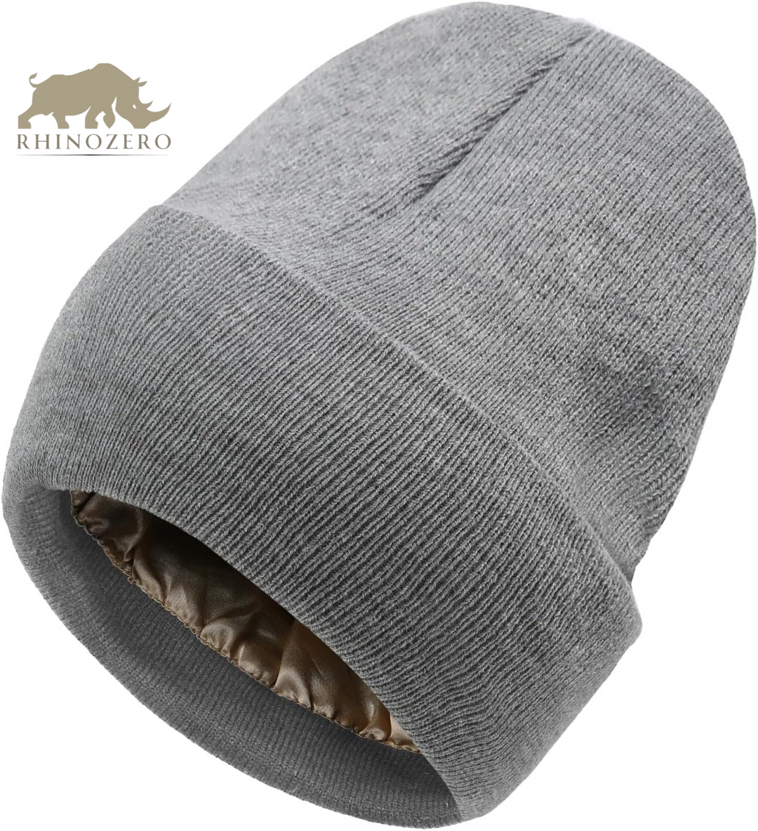 Silk-Lined Satin Beanie for Men and Women - Cuffed Winter Hat for Warmth and Comfort