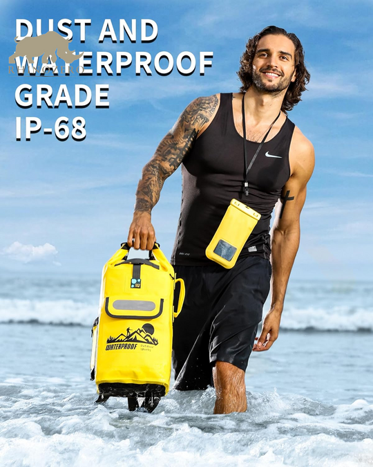 Waterproof Dry Bag Backpack - Floating Design Available in 20L, 30L, and 40L for Men - Ideal for Kayaking and Outdoor Activities