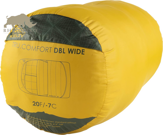 Tru.Comfort Doublewide 20°F Sleeping Bag – Premium Synthetic Camping Sleeping Bag for Couples and Family Adventures