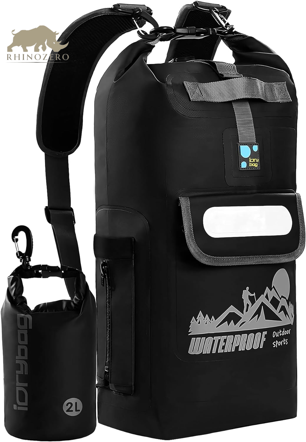 Waterproof Dry Bag Backpack - Floating Design Available in 20L, 30L, and 40L for Men - Ideal for Kayaking and Outdoor Activities