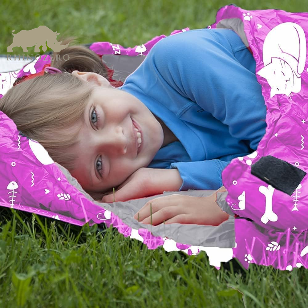 Lightweight Mummy-Style Sleeping Bag for Youth and Kids | Suitable for Indoor and Outdoor Use | Temperature Range: 32°F to 59°F