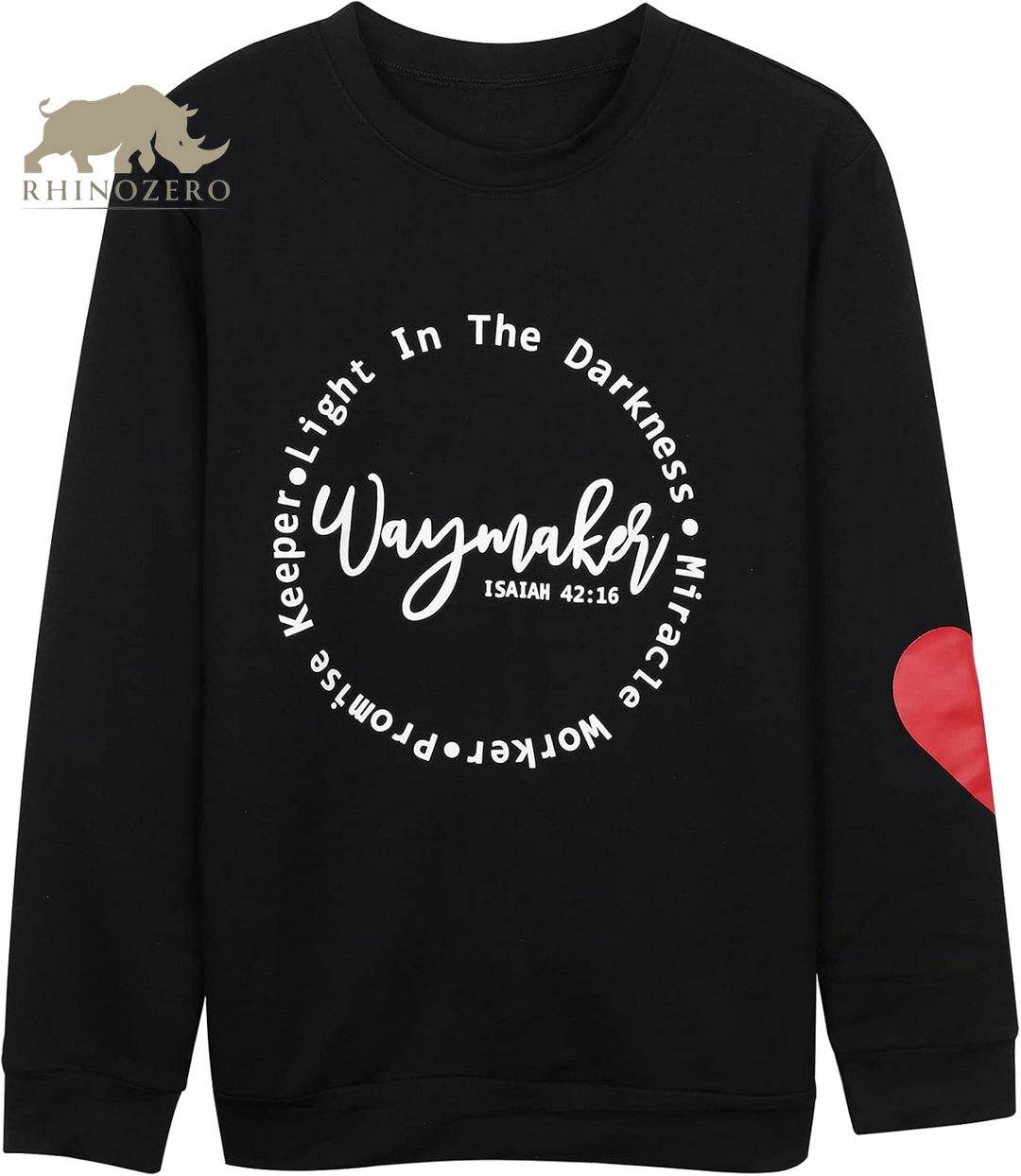 Women's Long Sleeve Pullover Sweatshirt - Waymaker Miracle Worker Casual Loose Top