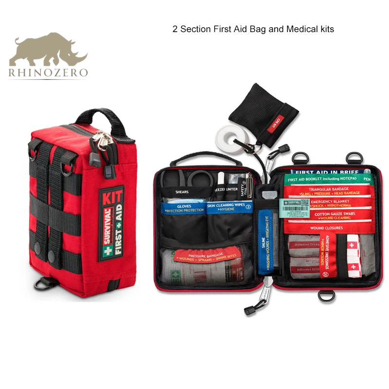 Professional Waterproof First Aid Kit for Outdoor Activities, Travel, and Emergency Response