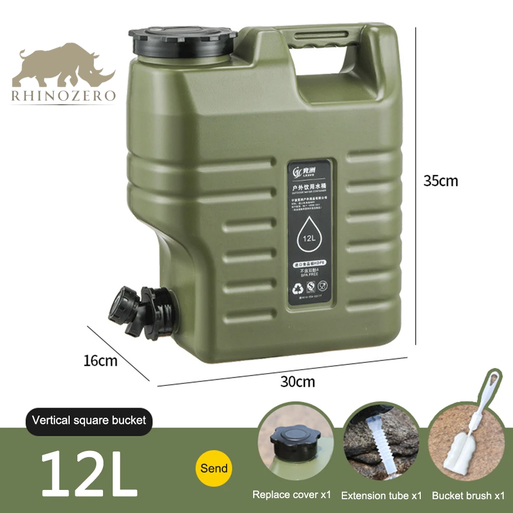 Large Capacity Portable Camping Water Dispenser with Faucet - Ideal Outdoor Water Carrier Tank