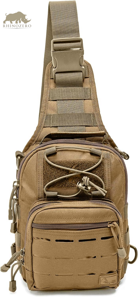 Compact EDC Sling Bag - Versatile Concealed Carry Shoulder Bag for Range, Travel, Hiking, and Outdoor Activities