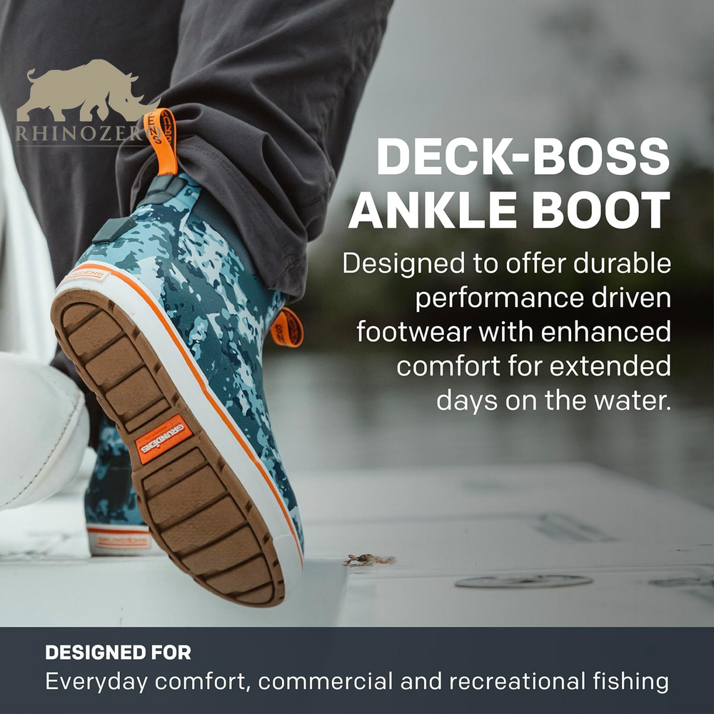 Grundens Men's Deck-Boss Waterproof Ankle Boot | Durable Design