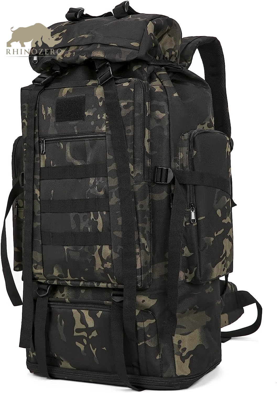 Men's 70L/100L Military Rucksack - Molle 3-Day Assault Pack for Hiking and Camping