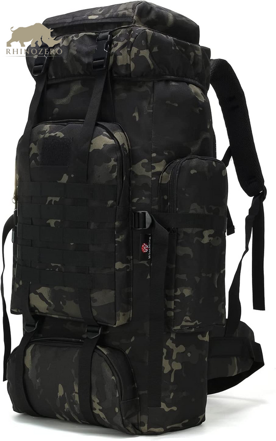 Men's 70L/100L Military Rucksack - Molle 3-Day Assault Pack for Hiking and Camping