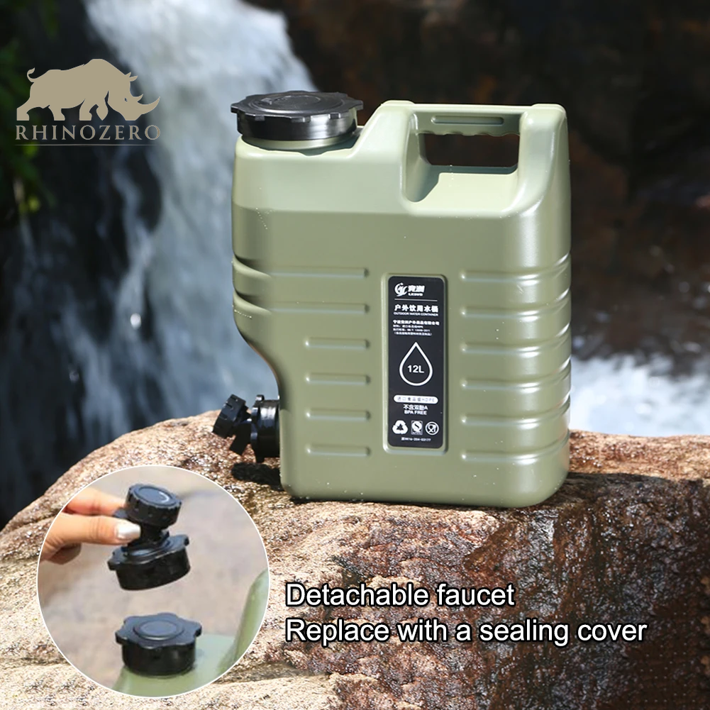 Large Capacity Portable Camping Water Dispenser with Faucet - Ideal Outdoor Water Carrier Tank