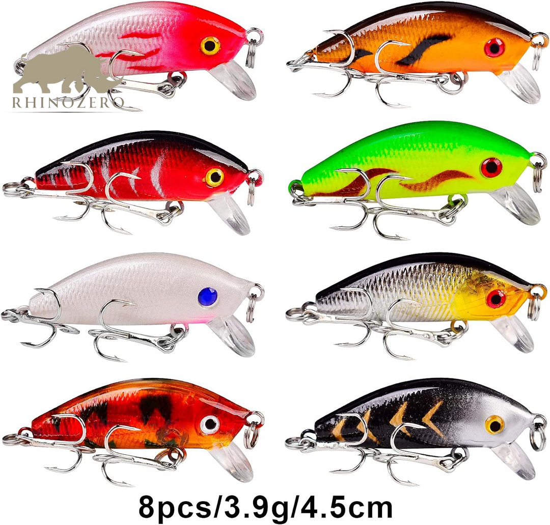 Premium Bass Fishing Lures Kit: Topwater Hard Baits, Minnow Crankbaits, Pencil VIB, and Swimbaits for Freshwater and Saltwater Fishing for Bass and Pike