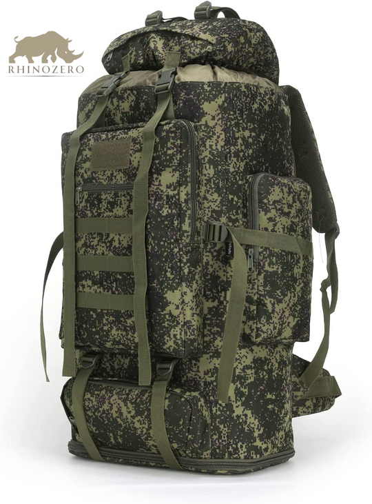 Men's 70L/100L Military Rucksack - Molle 3-Day Assault Pack for Hiking and Camping